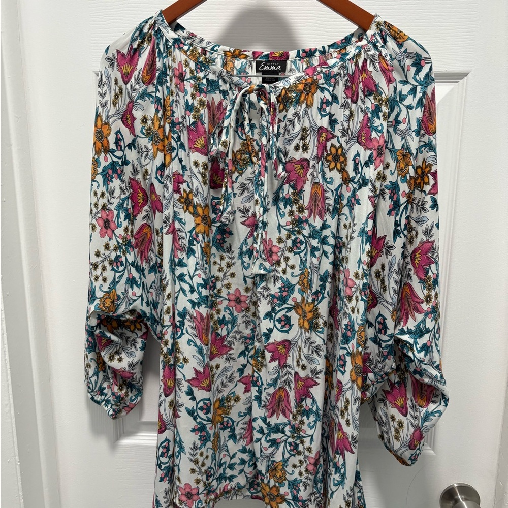 Simply Emma Multicolor Floral Blouse